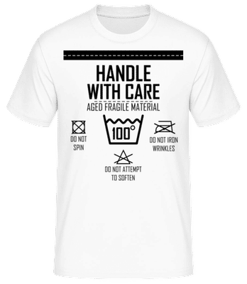 Handle With Care 100 - T-shirt standard Homme - Blanc - Devant