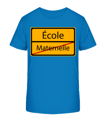 École - Maternelle - T-shirt bio Enfant Stanley Stella 2.0 - Bleu royal - Devant