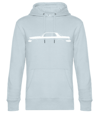 'Mercedes-Benz 280 CE C123' Silhouette - Sweat à capuche standard homme - Bleu clair - Devant
