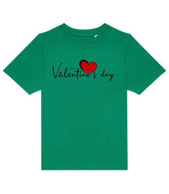 Valentines Day - Kids B&C T-Shirt - Kelly green - Front