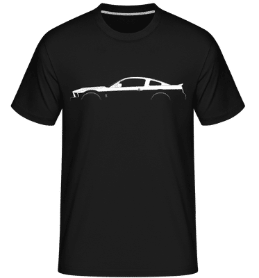 'Ford Shelby GT500 (2007)' Silhouette -  T-Shirt Shirtinator homme - Noir - Devant