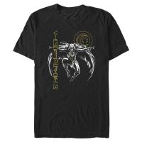 Marvel - Caballero Luna - Caballero Luna Gliph Lift - Hombres Camiseta - Negro - delante