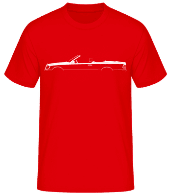 'Mercedes-Benz 320CE A124' Silhouette - Men's Basic T-Shirt - Red - Front