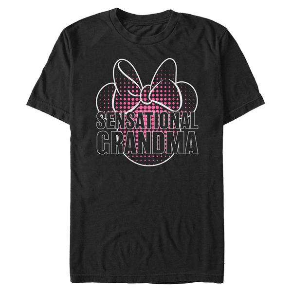 Aperçu: Disney Classics - Mickey Mouse - Minnie Mouse Sensational Grandma - Homme T-shirt - Noir - Devant