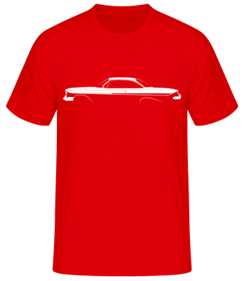 'Chevrolet Impala SS 1961' Silhouette - Männer Basic T-Shirt - Rot - Vorne
