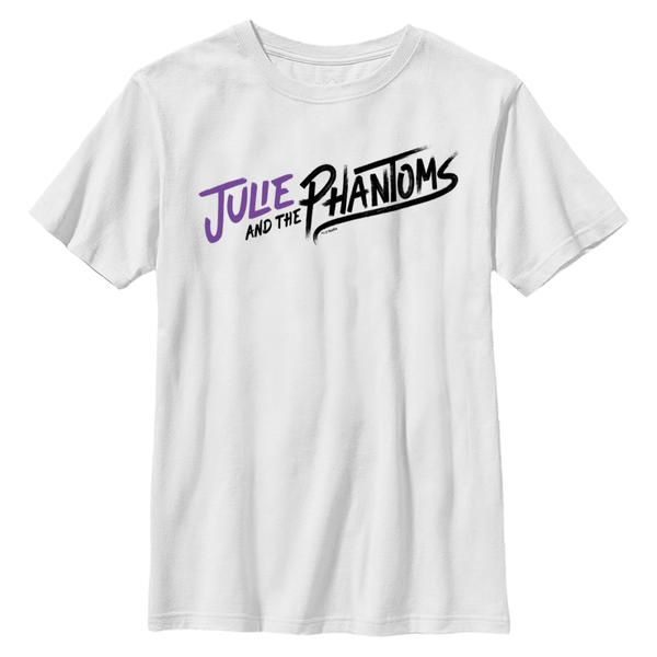 Aperçu: Netflix - Julie And The Phantoms - Logo Curved - Enfant T-shirt - Blanc - Devant