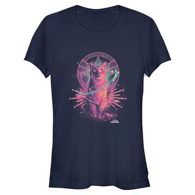 Marvel - Captain Marvel - Goose Cat - Frauen T-Shirt - Marine - Vorne
