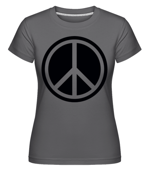 Aperçu: Symbole De La Paix -  T-shirt Shirtinator femme - Anthracite - Devant
