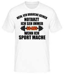 Wenn Ich Sport Mache · Männer Basic T-Shirt