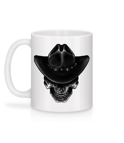 Aperçu: Cowboy Skull - Mug en céramique blanc - Blanc - Derrière