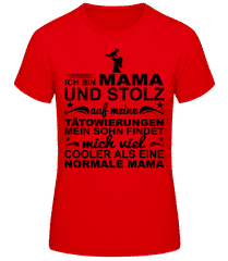 Ich Bin Eine Tättoowierte Mama Sohn · Frauen Basic T-Shirt