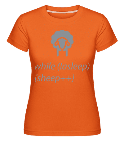 While Not Asleep -  T-shirt Shirtinator femme - Orange - Devant