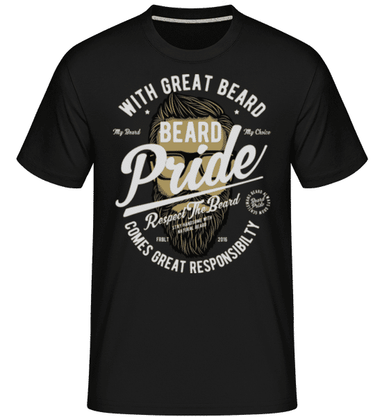 Preview: Beard Pride -  Shirtinator Men's T-Shirt - Black - Front
