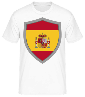 Spanien - Männer T-Shirt B&C - Weiß - Vorne