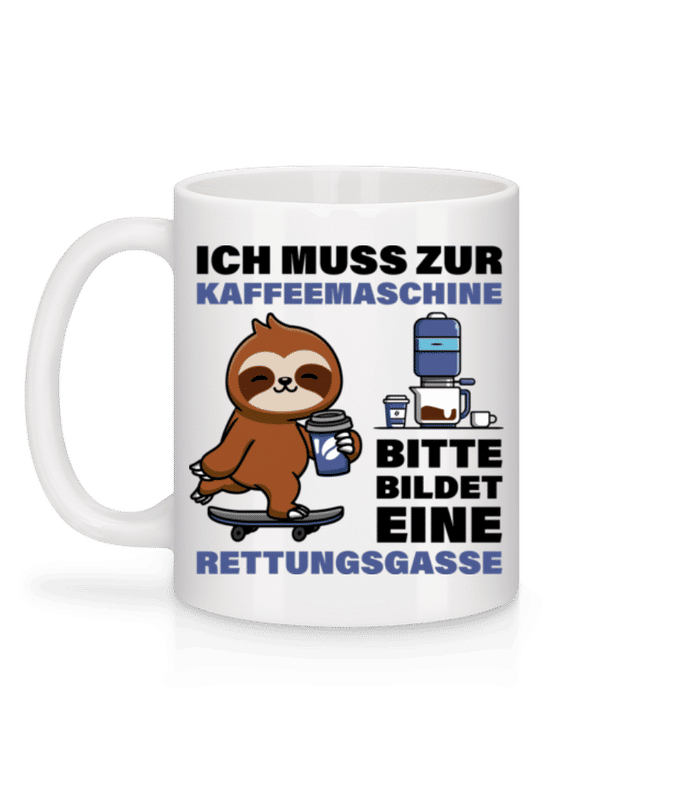 Vorschau: Bildet Eine Rettungsgasse - Tasse - Weiß - Hinten