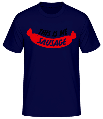 This Is Me Sausage - Männer Basic T-Shirt - Marine - Vorne