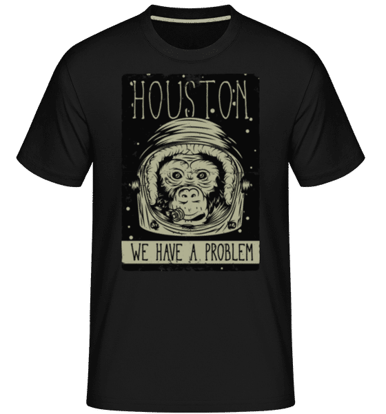 Aperçu: Houston We Have A Problem -  T-Shirt Shirtinator homme - Noir - Devant