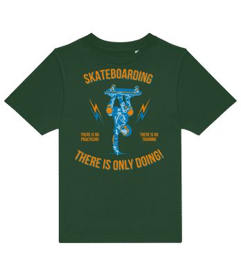 Skateboarding - Dětské tričko B&C - Bottle green - Napřed