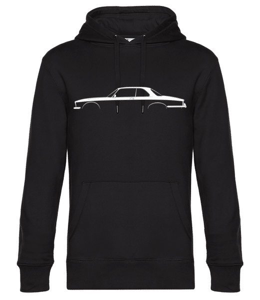 Aperçu: 'Jaguar XJ Coupe (Series II)' Silhouette - Sweat à capuche premium Unisexe - Noir - Devant