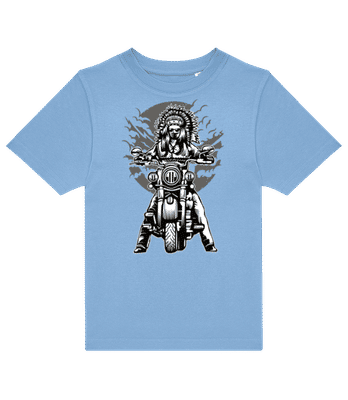 Indian Chief Motorcycle - Camiseta niño B&C - Azul claro - delante