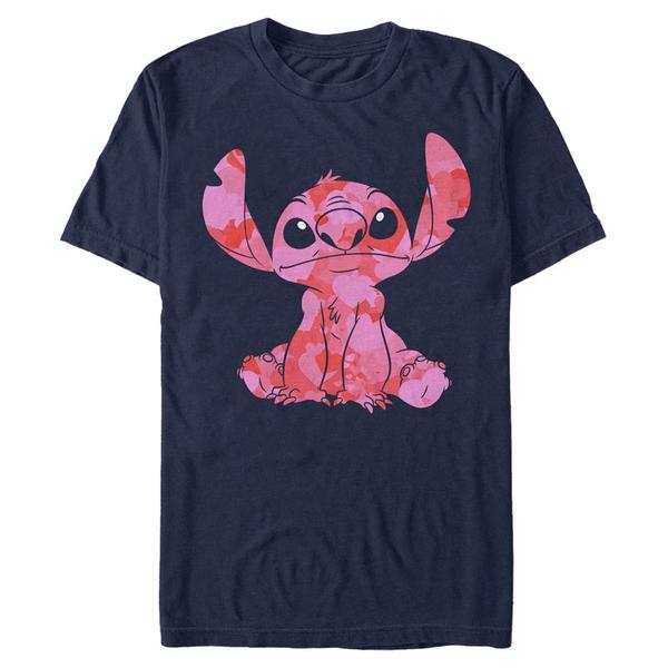 Aperçu: Disney Classics - Lilo & Stitch - Stitch Heart Fill - Homme T-shirt - Bleu marine - Devant