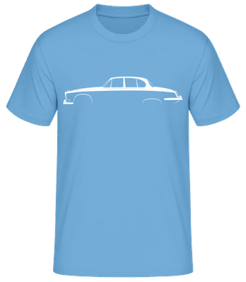 'Jaguar 420' Silhouette - T-shirt standard Homme - Bleu clair - Devant
