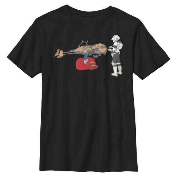 Aperçu: Star Wars - Stormtrooper Trooper Ride - Enfant T-shirt - Noir - Devant
