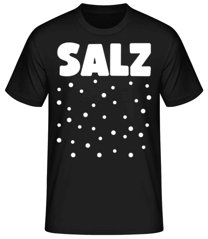 Vorschau: Salz - Männer Basic T-Shirt - Schwarz - Vorne