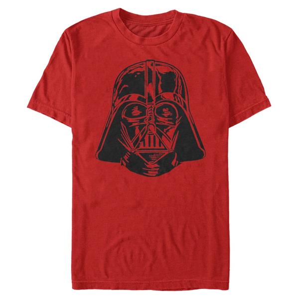 Aperçu: Star Wars - Darth Vader Face - Homme T-shirt - Rouge - Devant
