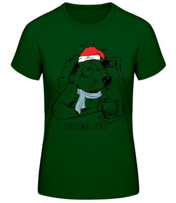 Christmas Spirit - Camiseta básica de mujer - Verde botella - delante