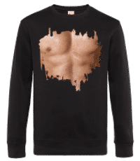 Muscle Mec - Sweat-shirt standard pour homme - Noir - Devant