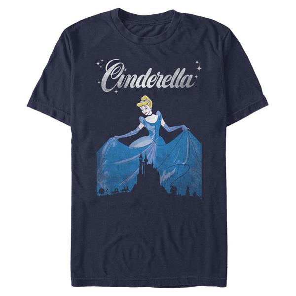 Aperçu: Disney - Cendrillon - Popelka Dancing - Homme T-shirt - Bleu marine - Devant