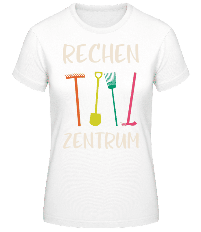 Vorschau: Rechenzentrum - Frauen Basic T-Shirt - Weiß - Vorne