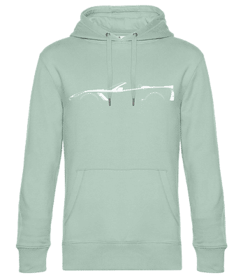 'Chevrolet Corvette C7 Z06' Silhouette - Sweat à capuche standard homme - Menthe verte - Devant