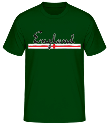 Futbalové anglické listy - Pánske basic tričko - Bottle green - Predné