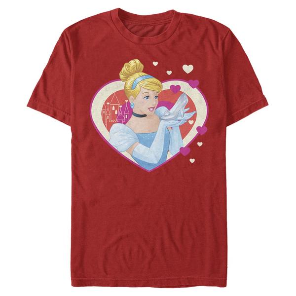 Aperçu: Disney - Princesses Disney - Popelka Hearts - Homme T-shirt - Rouge - Devant