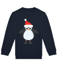 Ice Skate Penguin 1 - Dětská standardní mikina - Namořnická modrá - Napřed