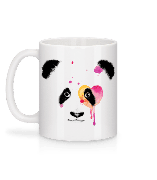 Aperçu: Panda Aquarelle - Mug en céramique blanc - Blanc - Derrière
