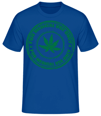 Marijuana Medical Use Only - Men's Basic T-Shirt - Royal blue - Front