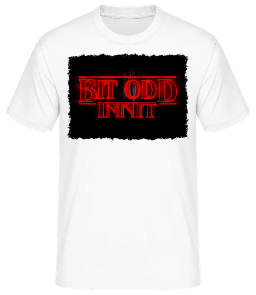 Preview: Stranger Things Odd Innit British Joke - Men's Basic T-Shirt - White - Front