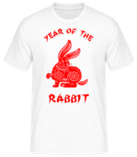 Chinese Zodiac Year Of The Rabbit - Männer Basic T-Shirt - Weiß - Vorne