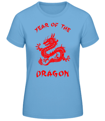 Chinese Zodiac Year Of The Dragon - Frauen Basic T-Shirt - Hellblau - Vorne