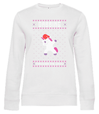 Dabbing Unicorn - Women's standard sweatshirt - White - Front