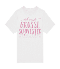 Grosse Schwester - Kinder T-Shirt B&C - Weiß - Vorne