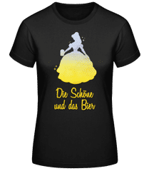 Die Schöne Und Das Bier · Frauen Basic T-Shirt