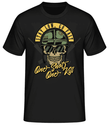 Stay Low Go Fast - T-shirt standard Homme - Noir - Devant