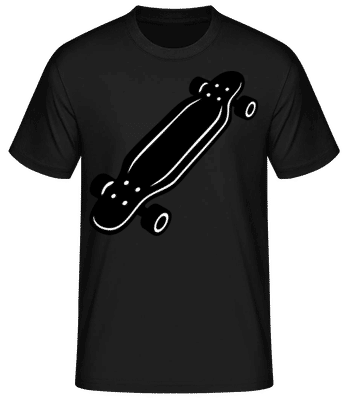 Longboard - Männer Basic T-Shirt - Schwarz - Vorne