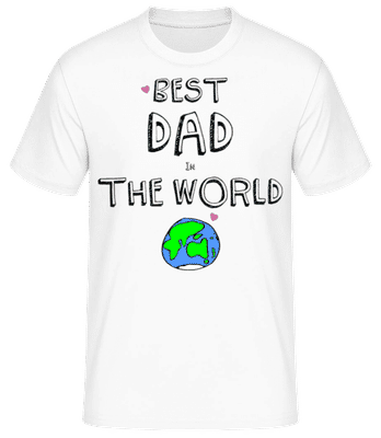 Best Dad In The World - T-shirt standard Homme - Blanc - Devant