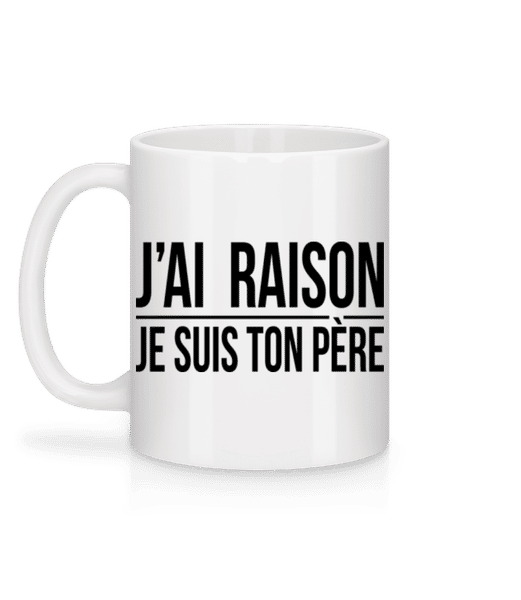 Aperçu: Je Suis Ton Père - Mug en céramique blanc - Blanc - Derrière