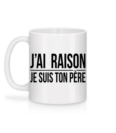 Je Suis Ton Père - Mug en céramique blanc - Blanc - Derrière